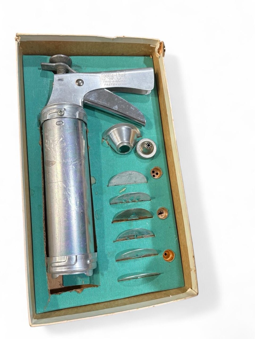 Vintage 1950s "Cookie-Chef" Trig-A-Matic Cookie Press & Pastry Gun